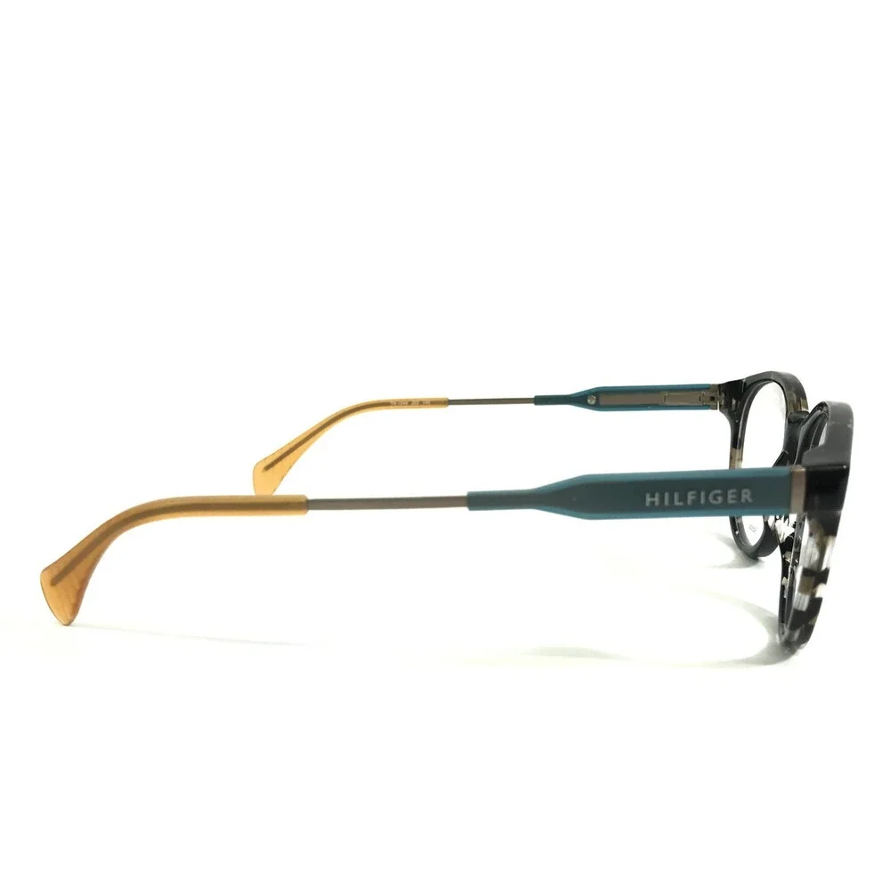 Tommy Hilfiger Eyeglasses Frame TH1349 JX2 Aqua Havana Black Round 50-18-140